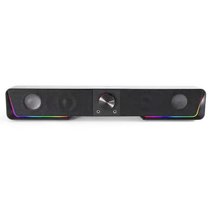 Redragon GS570 Darknets RGB Bluetooth Sound Bar 2.0 Channel with Dual Speakers and Dynamic Lighting - Black
