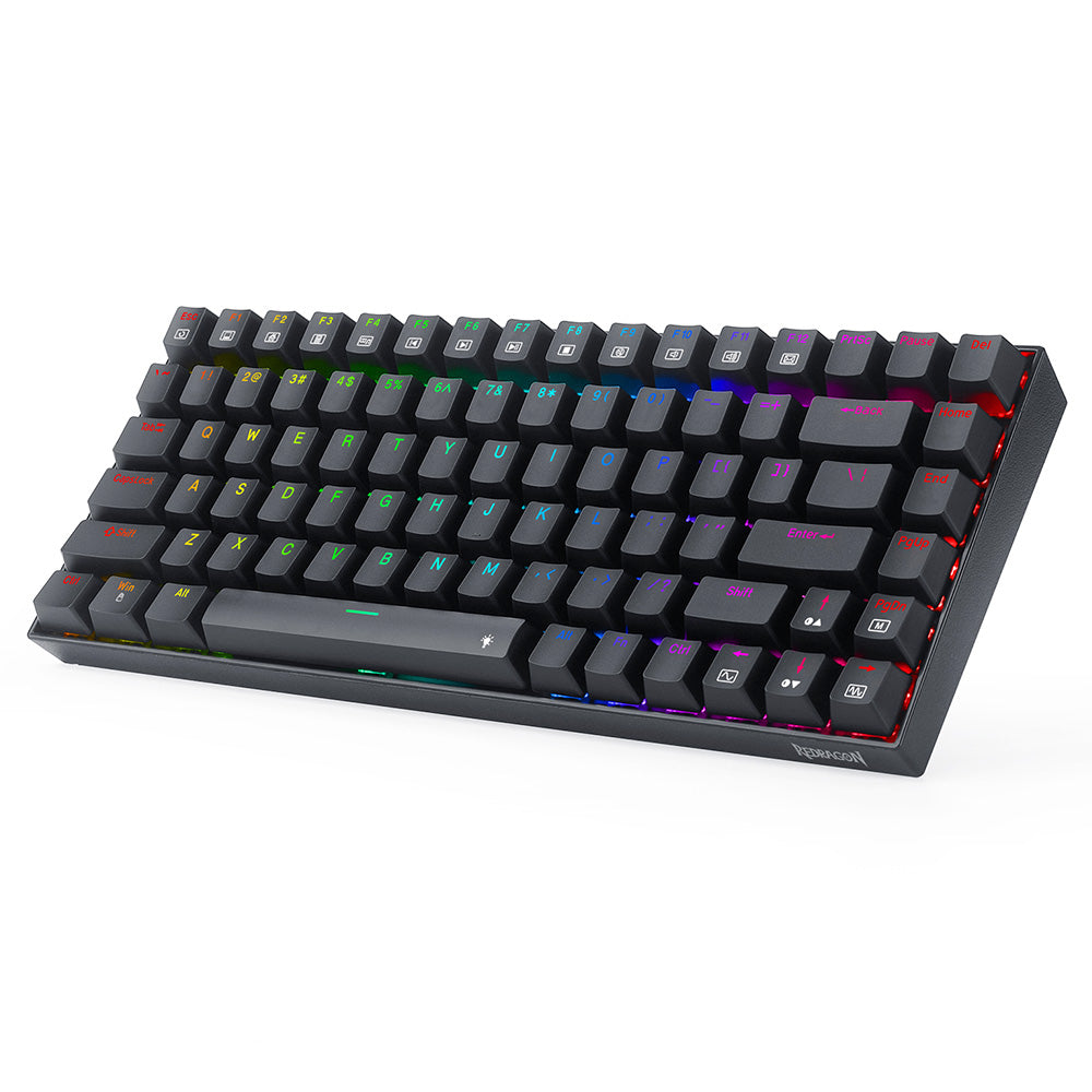 Redragon K629-RGB Phantom RGB  Backlight Mechanical Gaming keyboard 84 keys Red Switch - Black