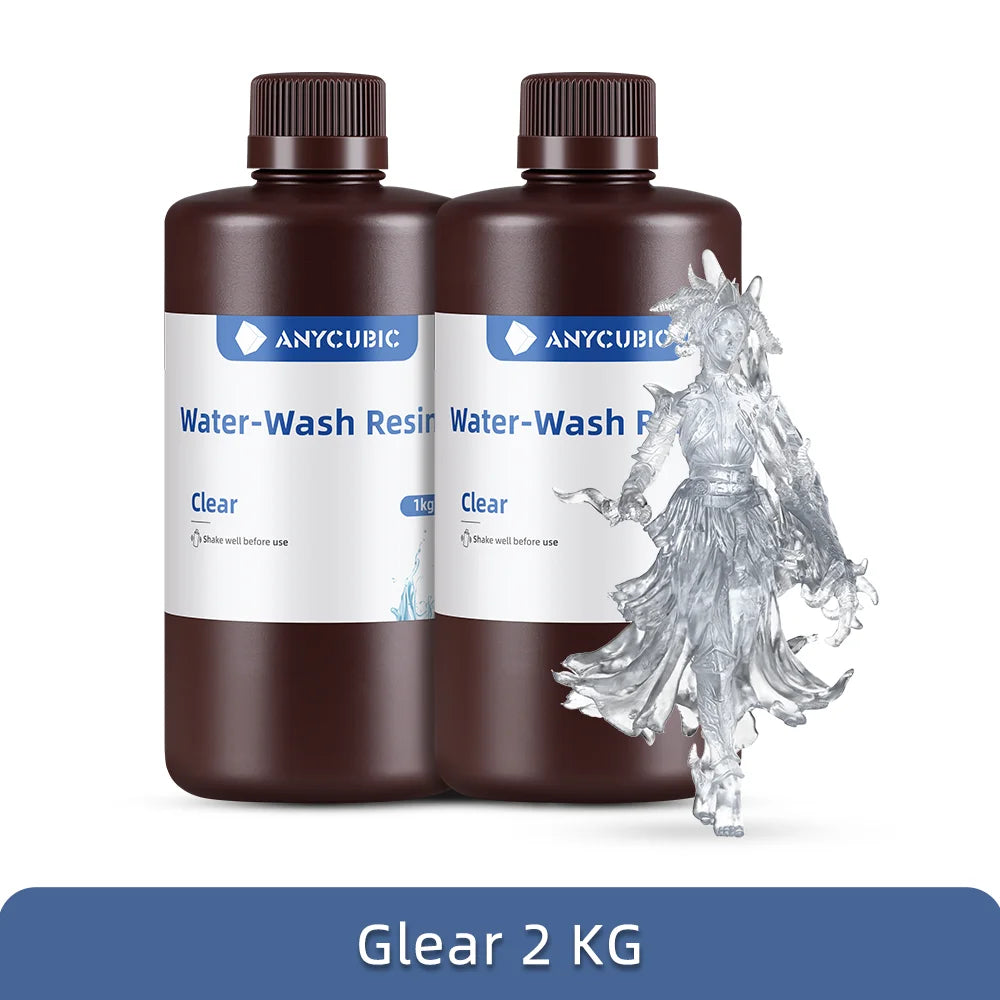 ANYCUBIC Water-wash Živica pre LCD 3D tlačiareň Vysoko presná 3D tlač s nízkym zápachom Nízka viskozita Štandardný fotopolymér