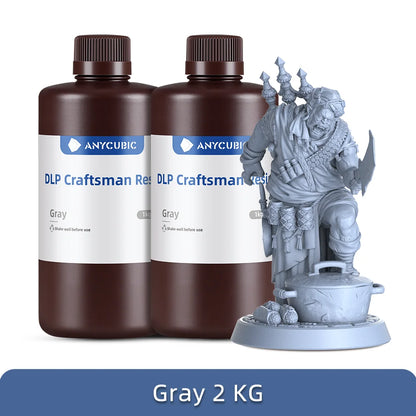 ANYCUBIC DLP Craftsman Resin DLP Exkluzívne živice Dlhá životnosť Vysoko presný 3D tlačový materiál vyvinutý pre Photon Ultra