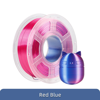 ANYCUBIC Silk PLA dvojfarebný trojfarebný 1,75 mm PLA filament 1 kg pre FDM 3D tlačiareň Shine Bright Multicolor 3D Printing Material