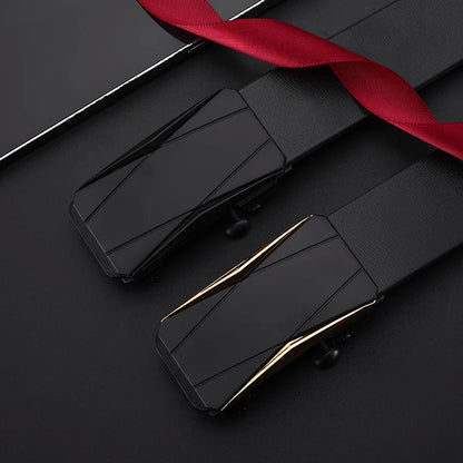 Módny biznis pánsky opasok Originálny luxusný značkový opasok opasok s automatickou prackou PU kožený mäkký opasok s nákladnými nohavičkami Džínsový opasok