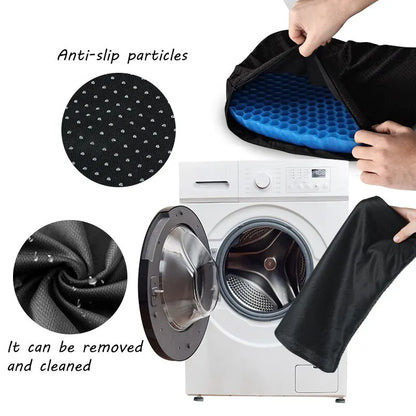 Gélový podsedák Letný priedušný dizajn voštiny na úľavu od tlaku bolesti chrbta chvostovej kosti – domáca kancelária invalidný vozík kreslo autá