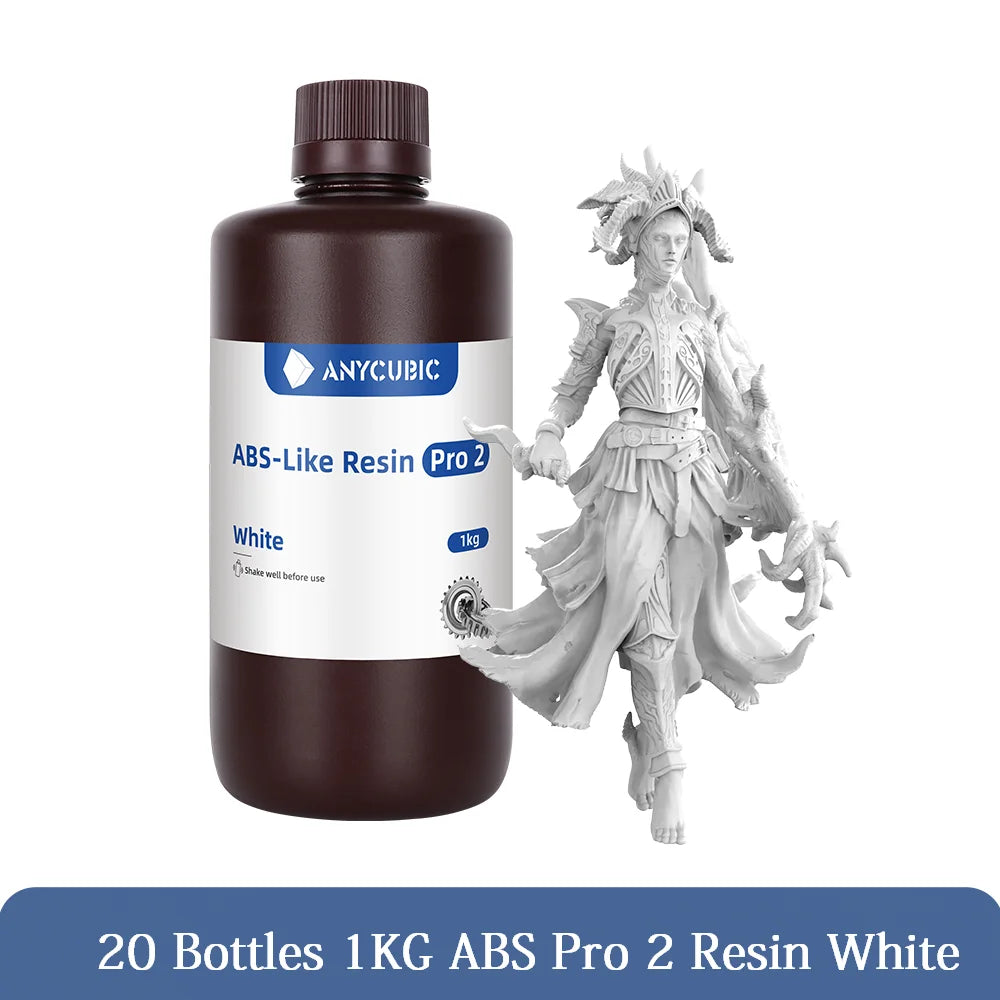 ANYCUBIC Živica ABS Pro 2/ Vodné umývanie/ ECO Rastlinná živica 405nm UV živica 10kg Pre LCD 3D tlačiareň Materiál na tlač