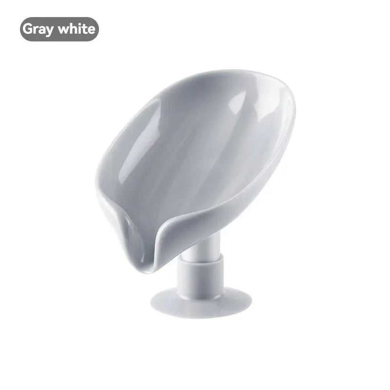 2ks Odtokový držiak na mydlo Tvar listu Nádobka na mydlo Prísavka Zásobník na sušenie Stojan na sprchovanie Nádoba na špongiu Kuchynská kúpeľňa Príslušenstvo