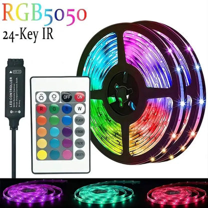 LED pásik RGB 5050 WS2812b Bluetooth ovládanie pomocou aplikácie Chasing Effect Lights Flexibilná páska Dióda Stuha TV Podsvietenie Spálňa Dekorácia