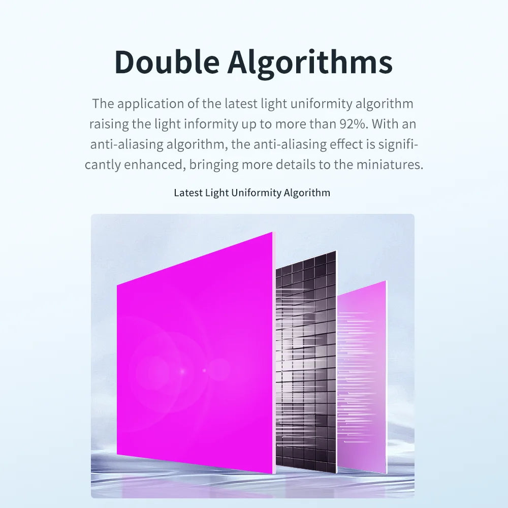 3D tlačiareň ANYCUBIC Photon D2 DLP Dvojité algoritmy 3D tlač s ultra vysokým rozlíšením Životnosť používania 20 000 hodín 5,9 palca