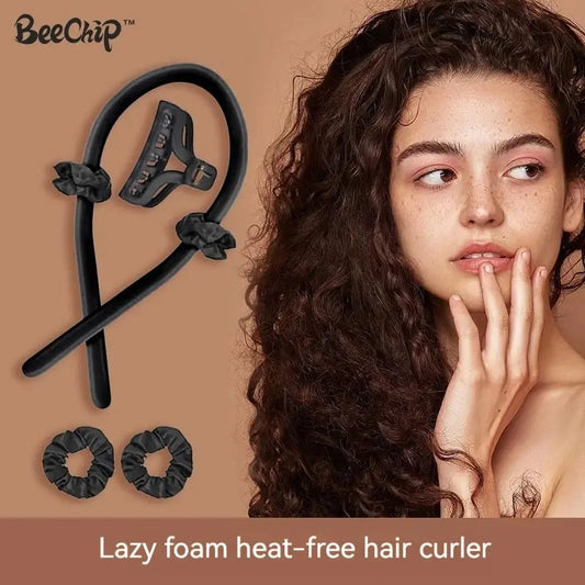 Bezohrevná kulma Čelenka Netrvajúca a nepoškodzujúce vlasy Pohodlné nosenie Sada 4 kusov nástrojov na kulmu na spánok