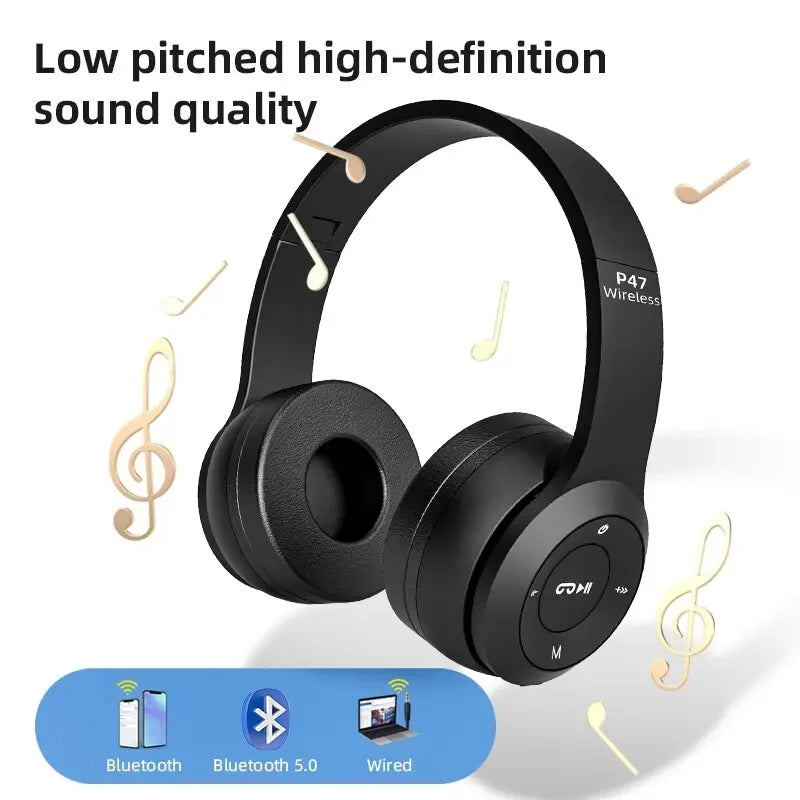 Bezdrôtový športový herný headset Stereo P47 Headset 5.0 Bluetooth Headset pre iPhone XiaoMi
