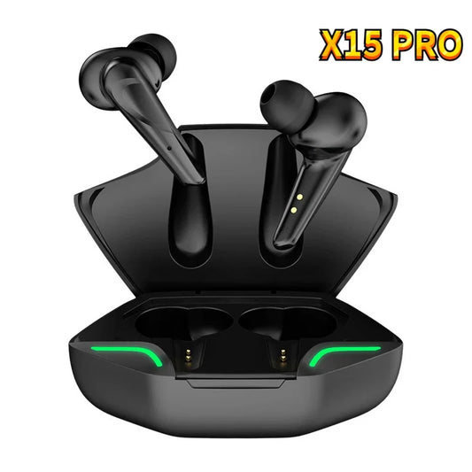 X15 Pro Gaming Wireless bluetooth Headset TWS 5.2 Stereo Earbuds Slúchadlá s nízkou latenciou Bluetooth s mikrofónom pre iPhone Xiaomi