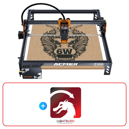 Laserový rezací stroj ACMER P1 S pro 6W s WIFI APP 72W laserový rezací stroj pre drevoobrábací gravírovací stroj na akrylové drevené panely