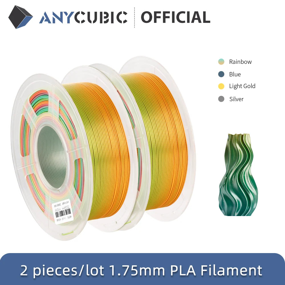 Vlákno 3D tlačiarne ANYCUBIC Silk PLA 1,75 mm 1 kg/kotúč PLA vlákno 3D tlačový materiál pre 3D tlačiareň FDM