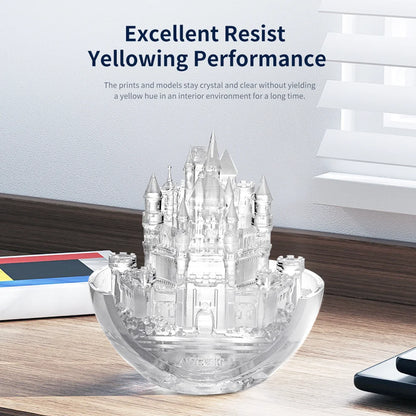 ANYCUBIC Vysoko priehľadná UV živica 405nm Fotopolymérová živica Dlhotrvajúca čírosť pre priehľadné materiály pre fotónovú MONO X 3D tlač