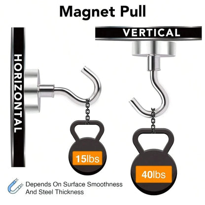2kg až 12k 1ks malý silný háčik s neodýmovým magnetom, vhodný pre domáce kuchyne, pracoviská, kancelárie atď.