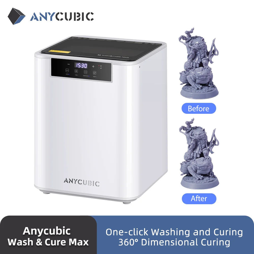 ANYCUBIC Wash&amp;Cure 3/Wash&amp;Cure 3 Plus/Max pre 3D tlačiareň Model umývania a vytvrdzovania 2-v-1 pre Photon Mono 2/Photon M3 MAX
