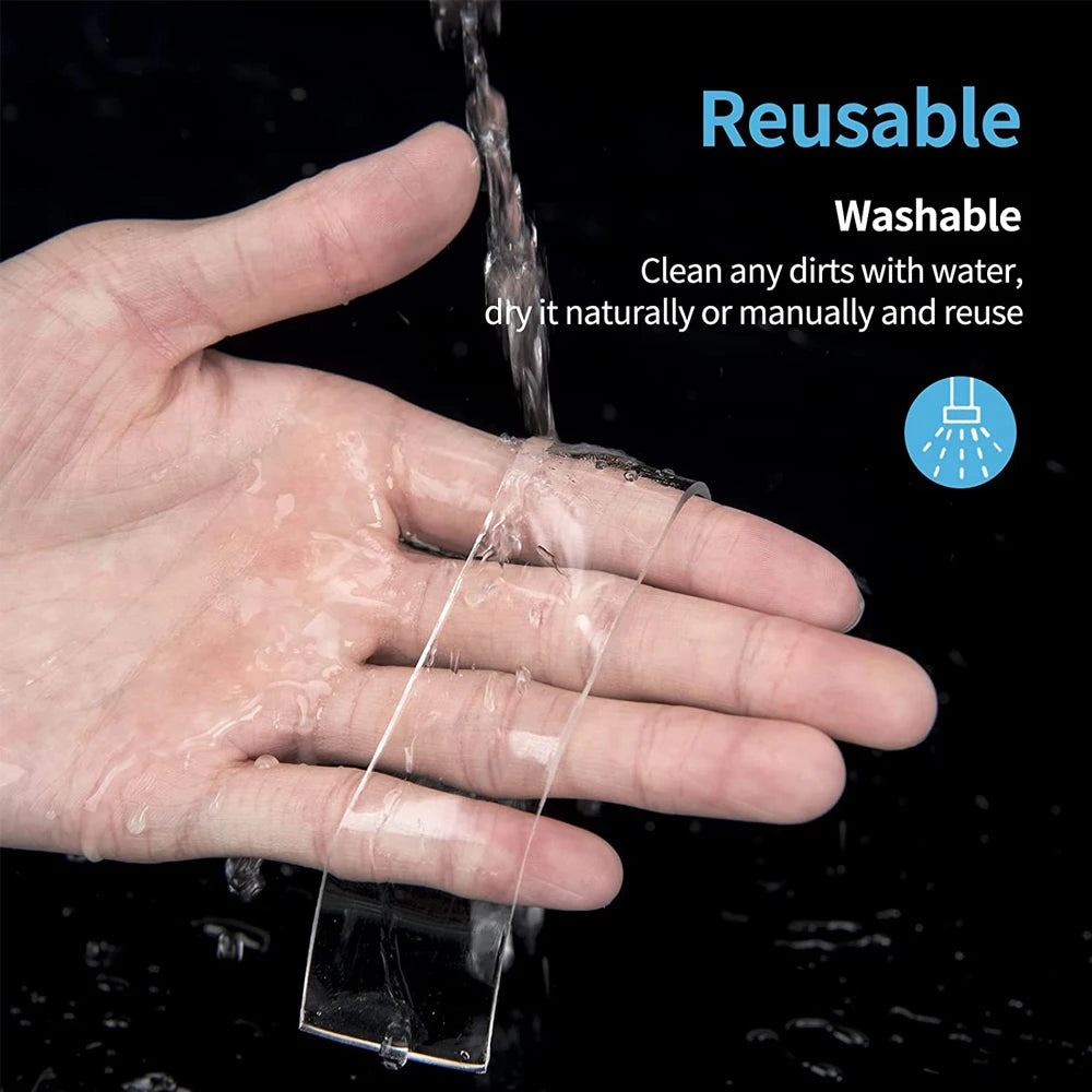 1-10M obojstranná lepiaca nano páska Šírka 30 mm Opätovne použiteľná Bez stopy Vodotesná Ultra pevná páska na stenu Priehľadná montážna páska