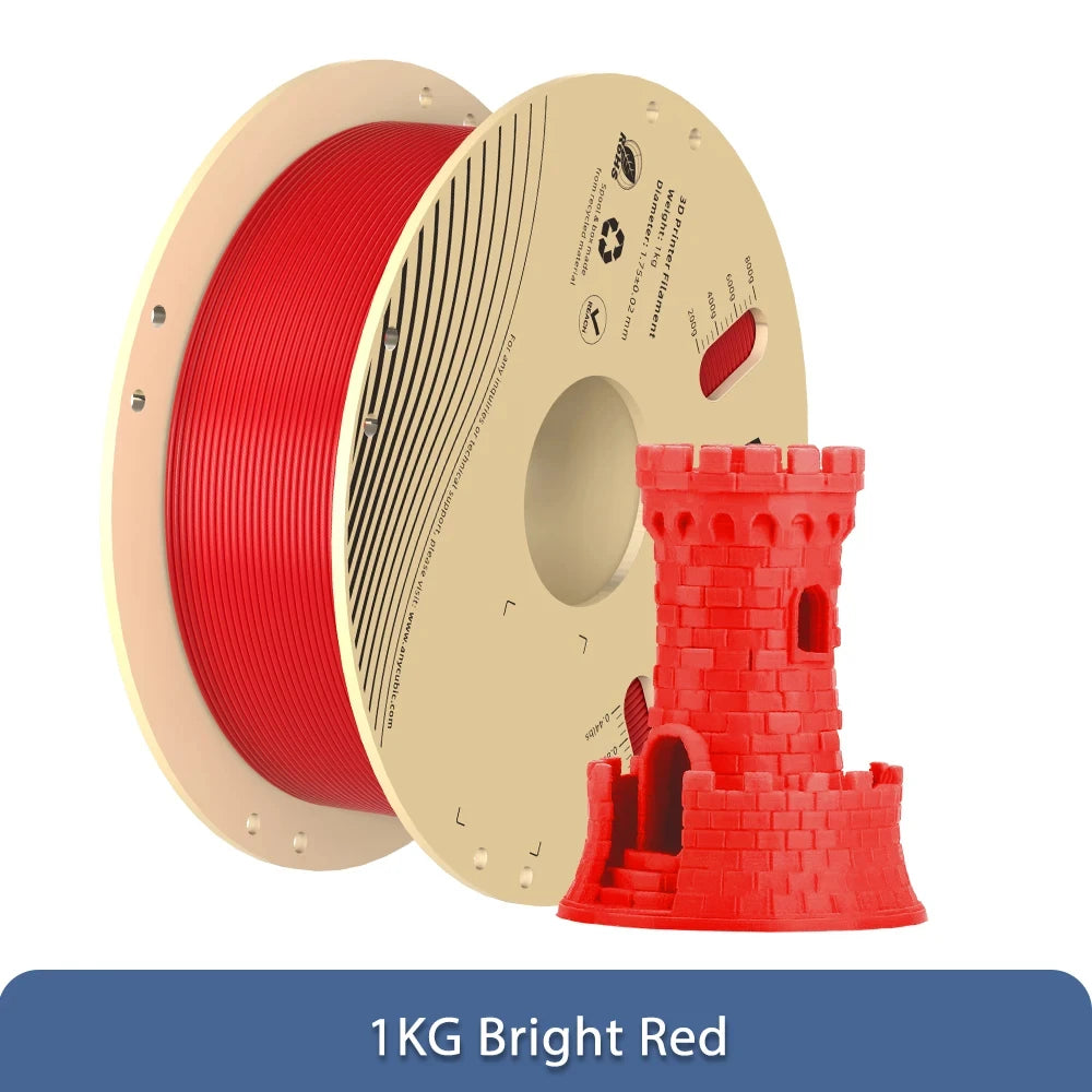 ANYCUBIC 3D tlačiareň PLA Viacfarebné vlákno 1,75 mm 1 kg/rolka Plastová guma Spotrebný materiál pre FDM 3D tlačiareň Kobra