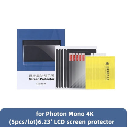 ANYCUBIC 3D diely tlačiarne 5ks súprava ochrany LCD obrazovky pre Photon Mono 4K, Photon Mono X (6K) 6,23/8,9/9,25 palca