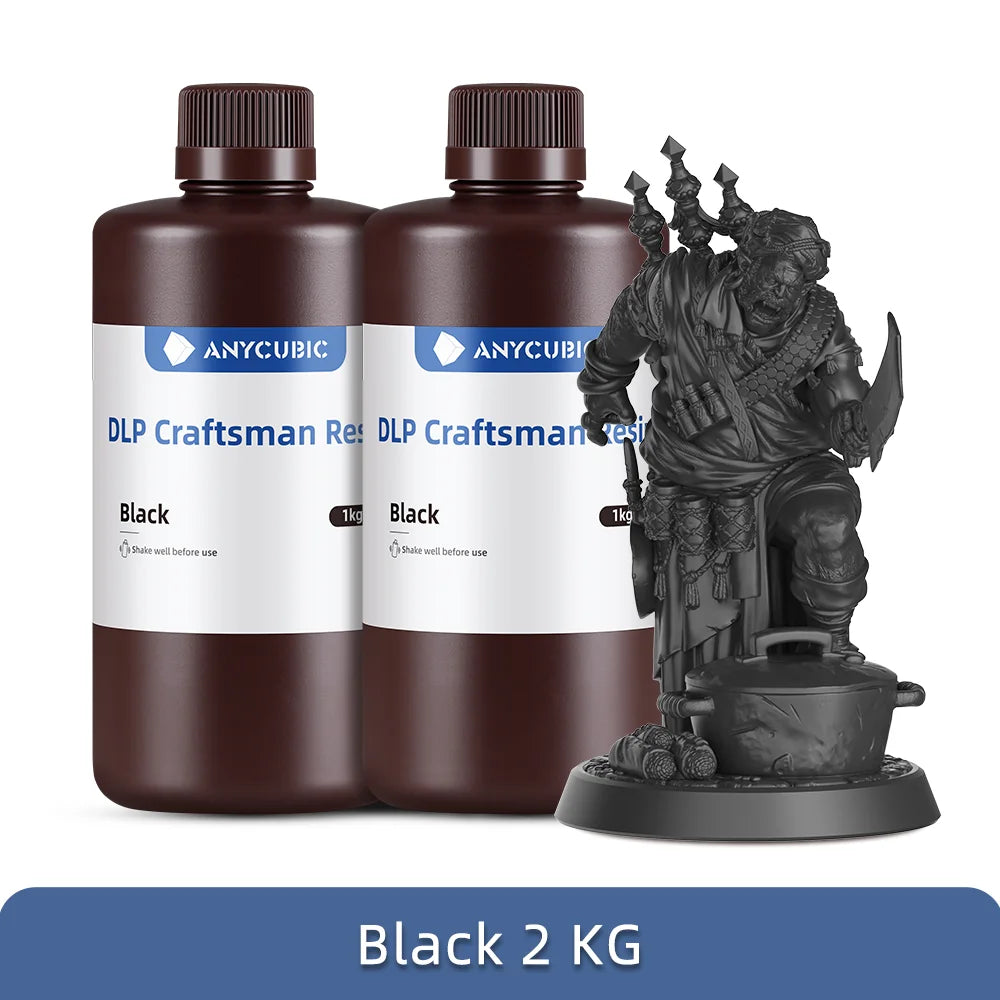 ANYCUBIC DLP Craftsman Resin DLP Exkluzívne živice Dlhá životnosť Vysoko presný 3D tlačový materiál vyvinutý pre Photon Ultra