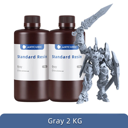 ANYCUBIC 405nm UV živica pre fotónovú 3D tlačiareň Photon Mono X Tlačový materiál LCD Normálna UV citlivá 1kg Tekutina