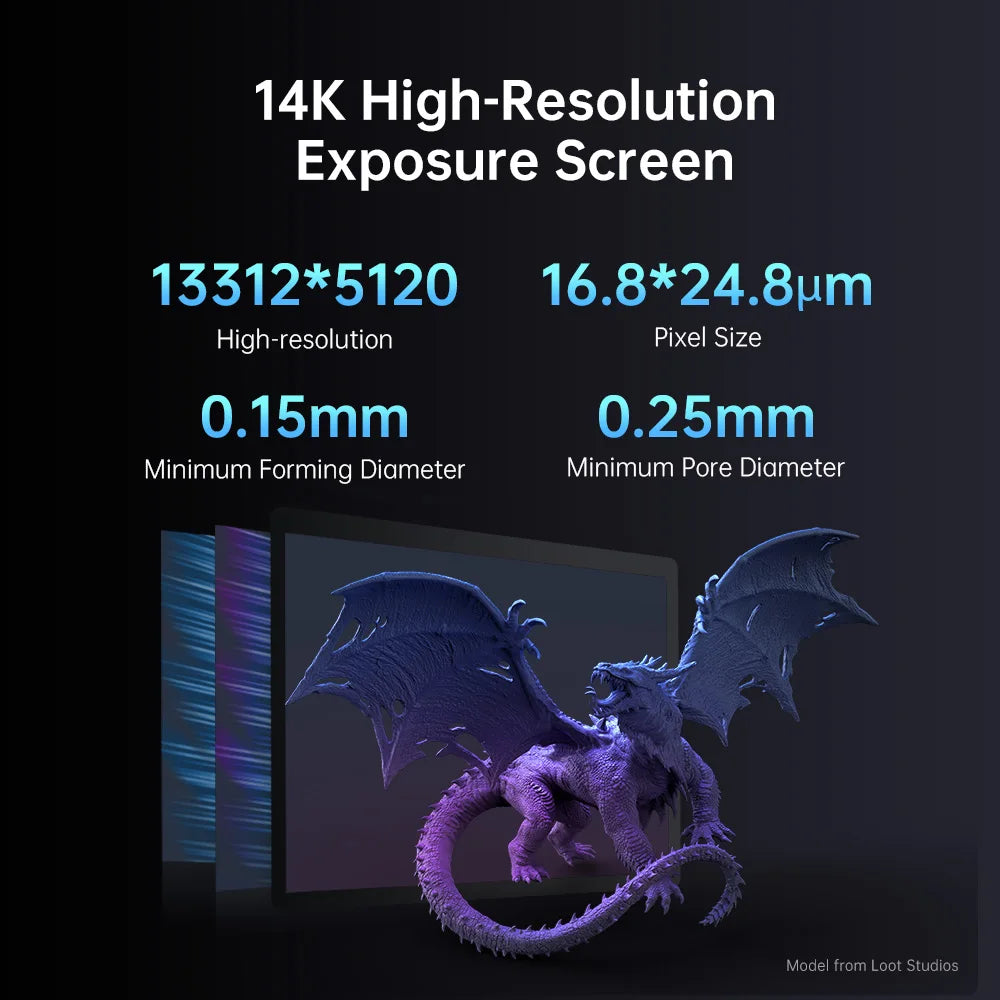 ANYCUBIC Photon Mono M7 14K Mono MSLA 3D tlačiareň 10'' 14K LCD živicová 3D tlačiareň Rýchlosť až 150 mm/h Veľkosť tlače 223*126*230mm