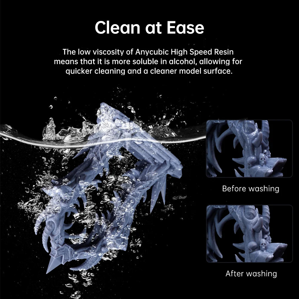 Vysokorýchlostná živica ANYCUBIC 5x rýchlejšia rýchlosť tlače UV živica s nízkou viskozitou pre 3D LCD tlačiareň Photon Mono M5S