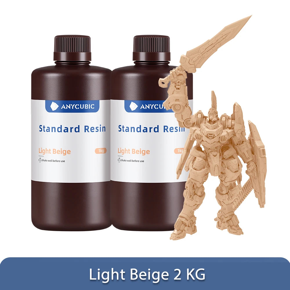 ANYCUBIC 405nm UV živica pre fotónovú 3D tlačiareň Photon Mono X Tlačový materiál LCD Normálna UV citlivá 1kg Tekutina