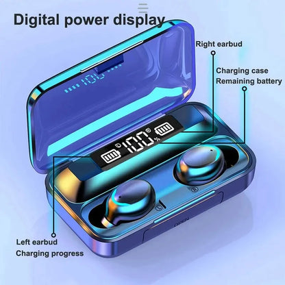 Bezdrôtové slúchadlá F9 TWS Bluetooth slúchadlá HIFI MUSIC Stereo slúchadlá s mikrofónovým dotykovým ovládaním Headset pre iPhone Xiaomo Samsung