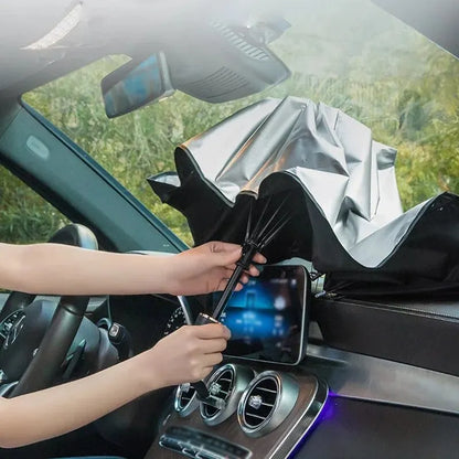 Slnečník do auta Dáždnik Predné sklo Sklopné Predný slnečník Typ dáždnika Slnečná clona na okno auta Letná ochrana pred slnkom Príslušenstvo