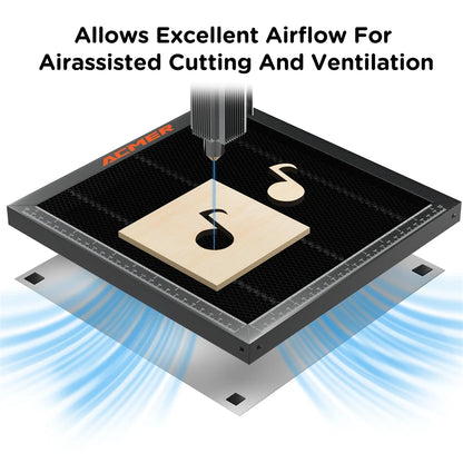 ACMER laserový rezací voštinový pracovný stôl pre CO2 alebo diódový laserový gravírovací rezací stroj 300x300/330x330/400x400/440x440x22 mm