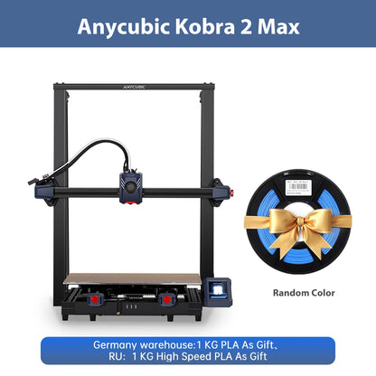 ANYCUBIC KOBRA 2 Max Veľkoformátová 3D tlačiareň FDM Veľkosť zostavy 500*420*420mm S maximálnou rýchlosťou tlače 500mm/s Automatické vyrovnávanie