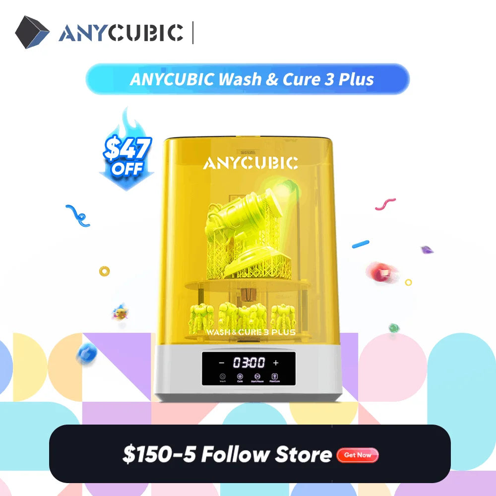 ANYCUBIC Wash &amp; Cure 3 Plus umývacie vytvrdzovanie Stroj 2 v 1 pre 12K Mono M5s 6K Mono X 6Ks LCD 3D tlačiarne 3D modely tlače