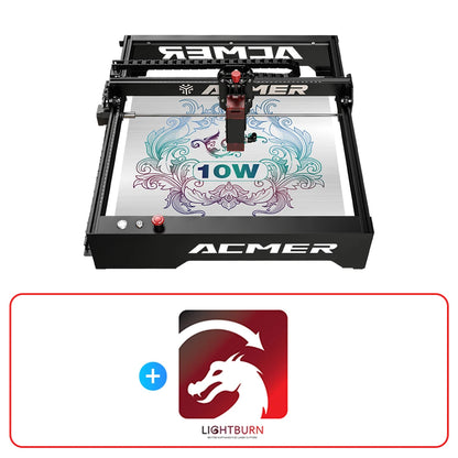 ACMER P1 10W laserové gravírovanie s Wifi ovládaním na drevo Akrylová modrá CNC laserové gravírovanie rezací stroj 400X410mm