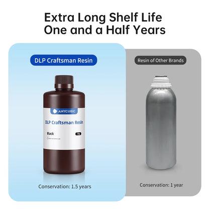 ANYCUBIC DLP Craftsman Resin DLP Exkluzívne živice Dlhá životnosť Vysoko presný 3D tlačový materiál vyvinutý pre Photon Ultra
