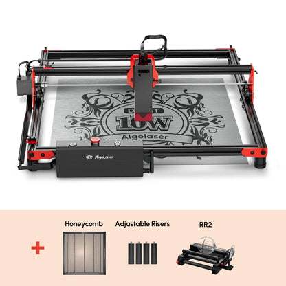 AlgoLaser DIY súprava Laser Master 2 Laserový gravírovací stroj s výkonom 10 W Laserová rezačka a gravírka na drevo a kov 40x40 cm