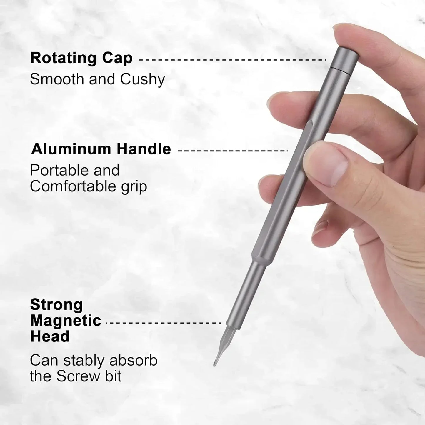 Súprava presných skrutkovačov 25 v 1, mini magnetický s 24 ks nástavcov na skrutkovače Torx Malá súprava ručného náradia na opravu pre iPhone/PC/Came