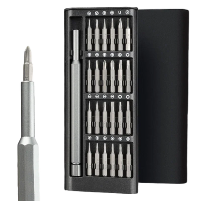 Súprava presných skrutkovačov 25 v 1, mini magnetický s 24 ks nástavcov na skrutkovače Torx Malá súprava ručného náradia na opravu pre iPhone/PC/Came