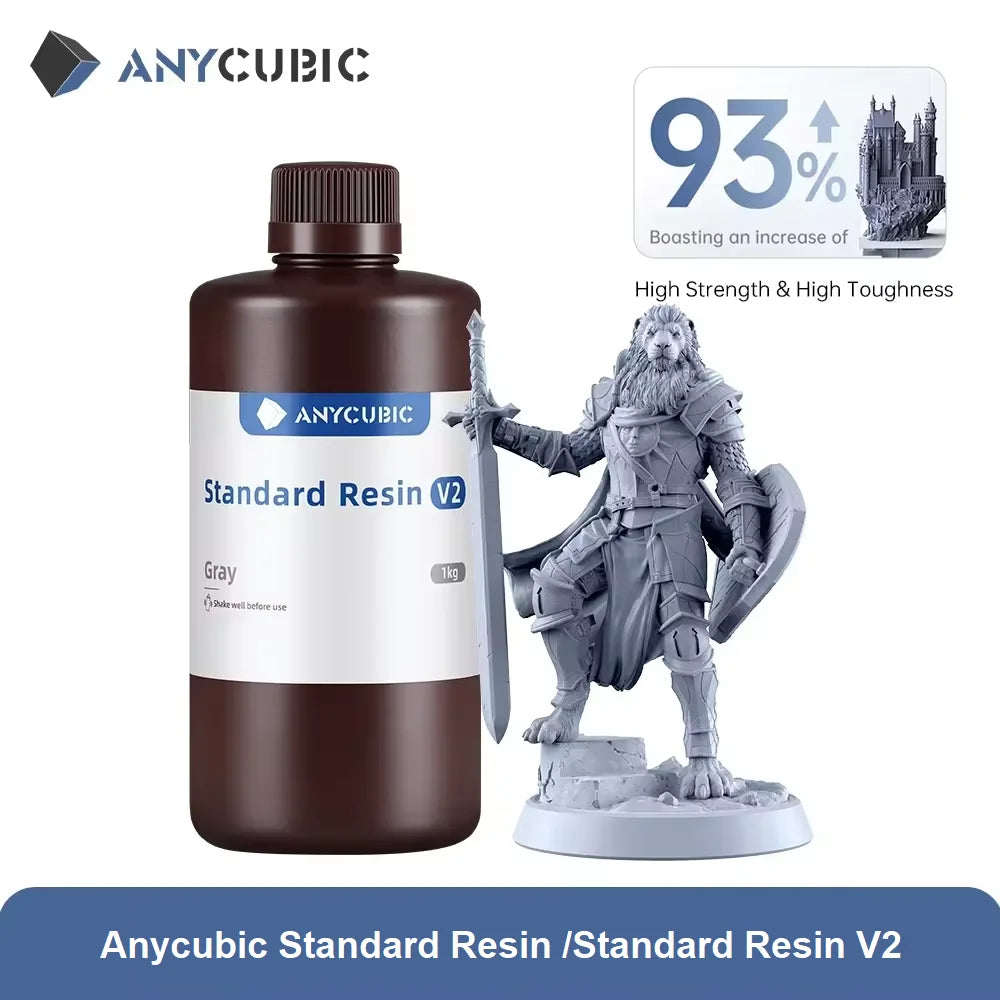 ANYCUBIC 405nm UV štandardná živica / štandardná živica V2 pre fotónovú 3D tlačiareň Mono X tlačový materiál LCD UV citlivý Normálny 1kg