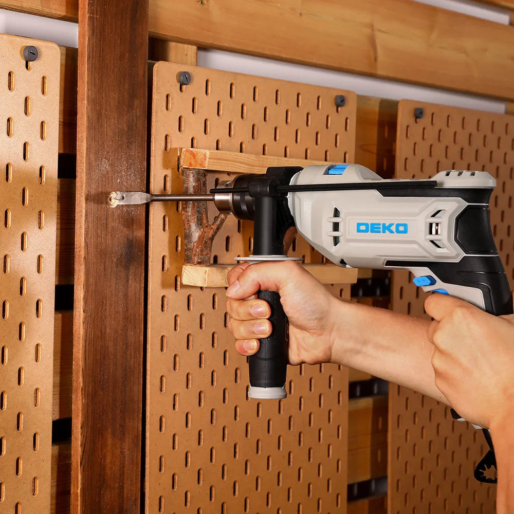 Profesionálna príklepová vŕtačka DEKO DKID13XL65G, 220 V, 2 funkcie, vŕtačka, skrutkovač, elektrické náradie (séria DKID)