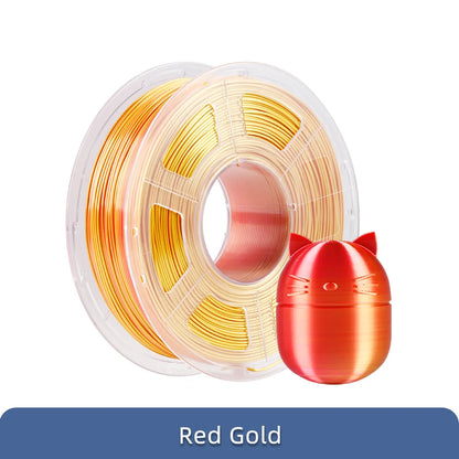 ANYCUBIC Silk PLA dvojfarebný trojfarebný 1,75 mm PLA filament 1 kg pre FDM 3D tlačiareň Shine Bright Multicolor 3D Printing Material