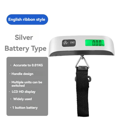 Prenosná váha 110 lb/50 kg Digitálny LCD displej Elektronická váha Hmotnosť Kufor Cestovné váženie Batožina Taška Nástroj na vyvažovanie hmotnosti