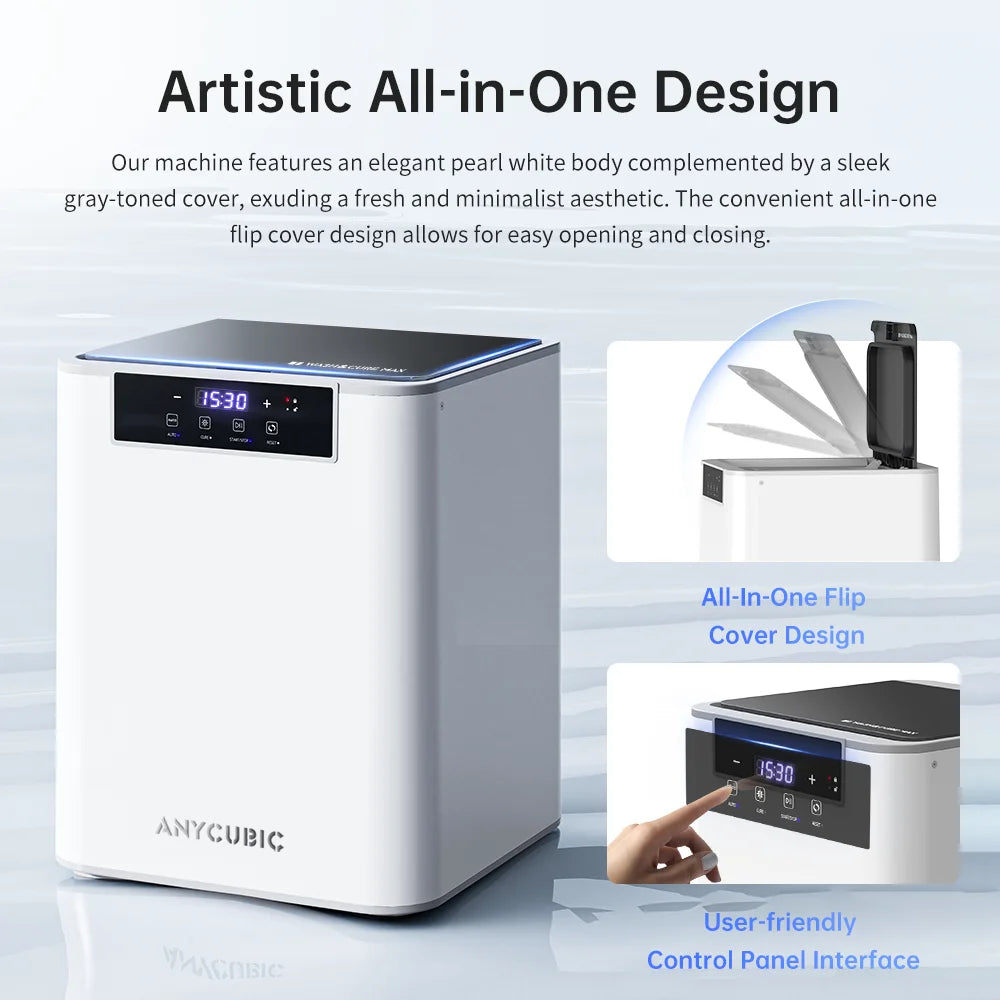 ANYCUBIC Wash &amp; Cure Max model umývania a vytvrdzovania pre Photon M3 Max čistiaci stroj pre SLA LCD UV živicovú 3D tlačiareň