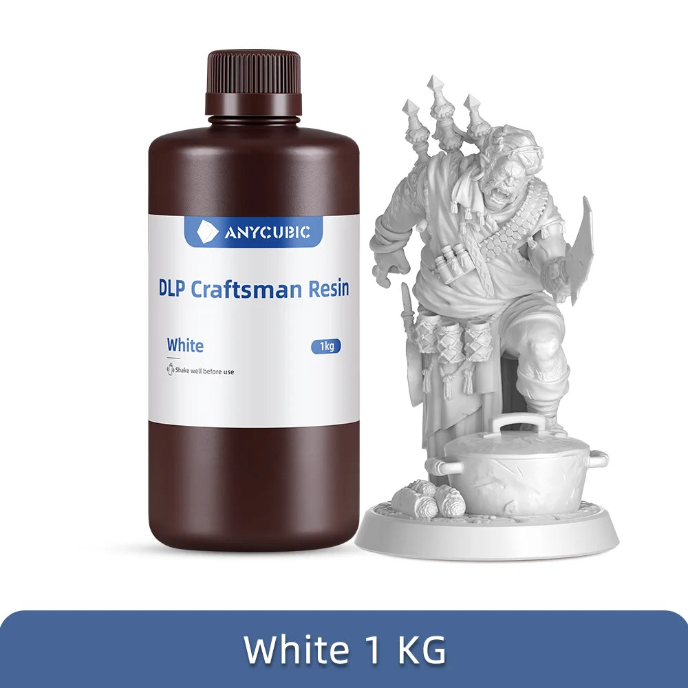 ANYCUBIC DLP Craftsman Resin DLP Exkluzívne živice Dlhá životnosť Vysoko presný 3D tlačový materiál vyvinutý pre Photon Ultra