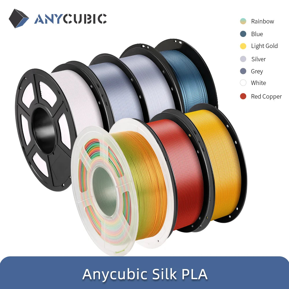 Vlákno 3D tlačiarne ANYCUBIC Silk PLA 1,75 mm 1 kg/kotúč PLA vlákno 3D tlačový materiál pre 3D tlačiareň FDM