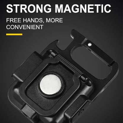 COB LED mini baterka Super jasná EDC kľúčenka vonkajšia núdzová kempingová vrecková lampa s vývrtkou na chvoste