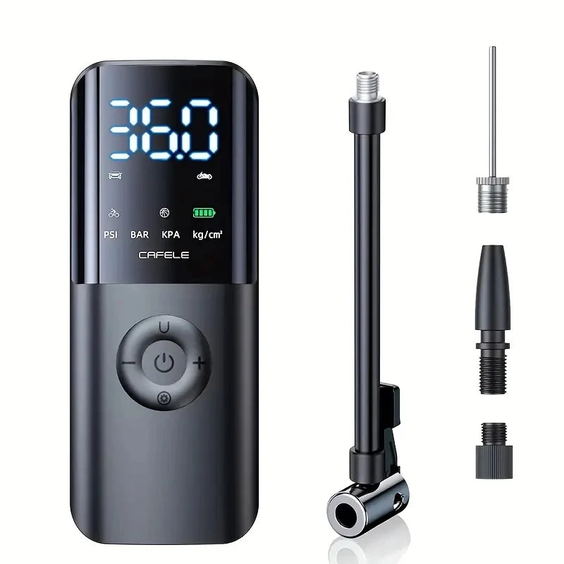 Bezdrôtová vzduchová pumpa do auta Prenosná automatická vysokotlaková elektronická hustilka pneumatík s baterkou 4000mAh 150PSI Air Compresso