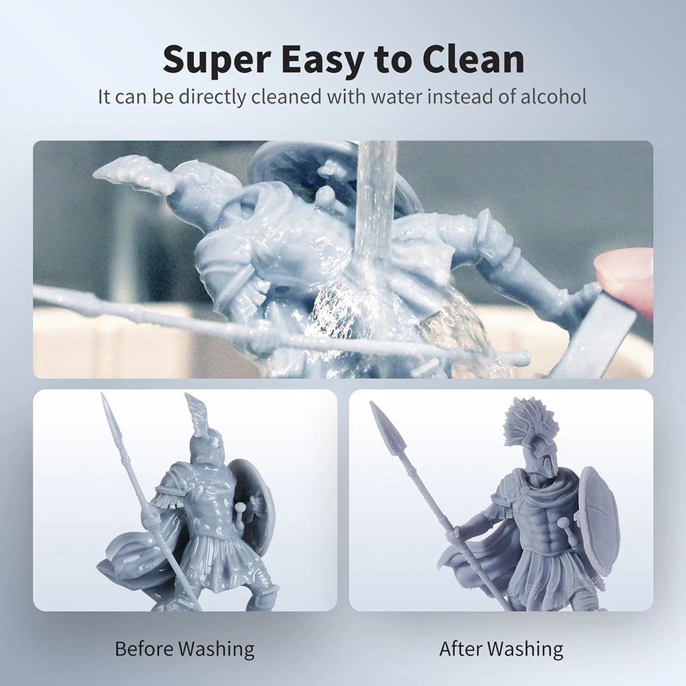 ANYCUBIC Water-wash Živica pre LCD 3D tlačiareň Vysoko presná 3D tlač s nízkym zápachom Nízka viskozita Štandardný fotopolymér