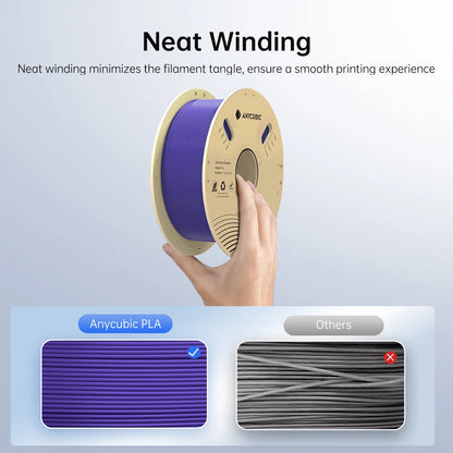 ANYCUBIC 3D tlačiareň PLA Viacfarebné vlákno 1,75 mm 1 kg/rolka Plastová guma Spotrebný materiál pre FDM 3D tlačiareň Kobra