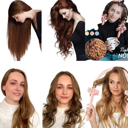 Penová kulma bez ohrevu kulma na spánok Špongia Kučeravé vlasy Kulma na dlhé vlasy Sada 4 kusov