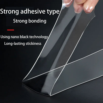 1 kotúč viacúčelová obojstranná nano páska, silná lepivosť, po odtrhnutí nezostali žiadne stopy